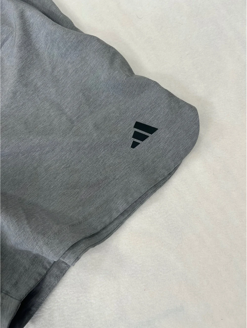 Adidas Gray Athletic Shorts with Black Waistband, Size Small‎
